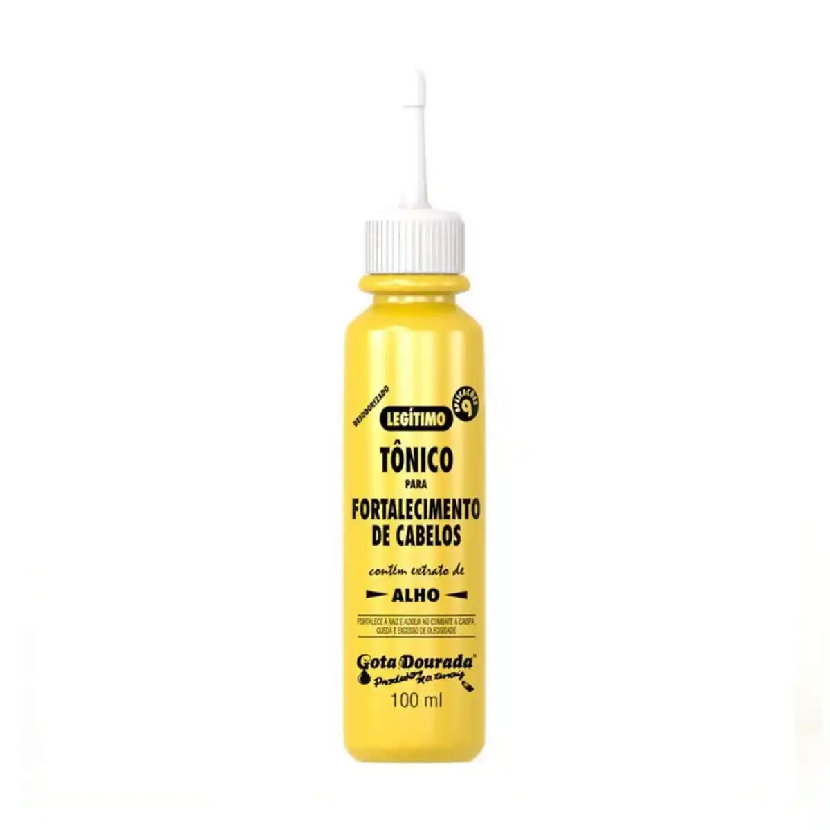 Frasco do Tônico de Alho Gota Dourada 100ml legítimo
